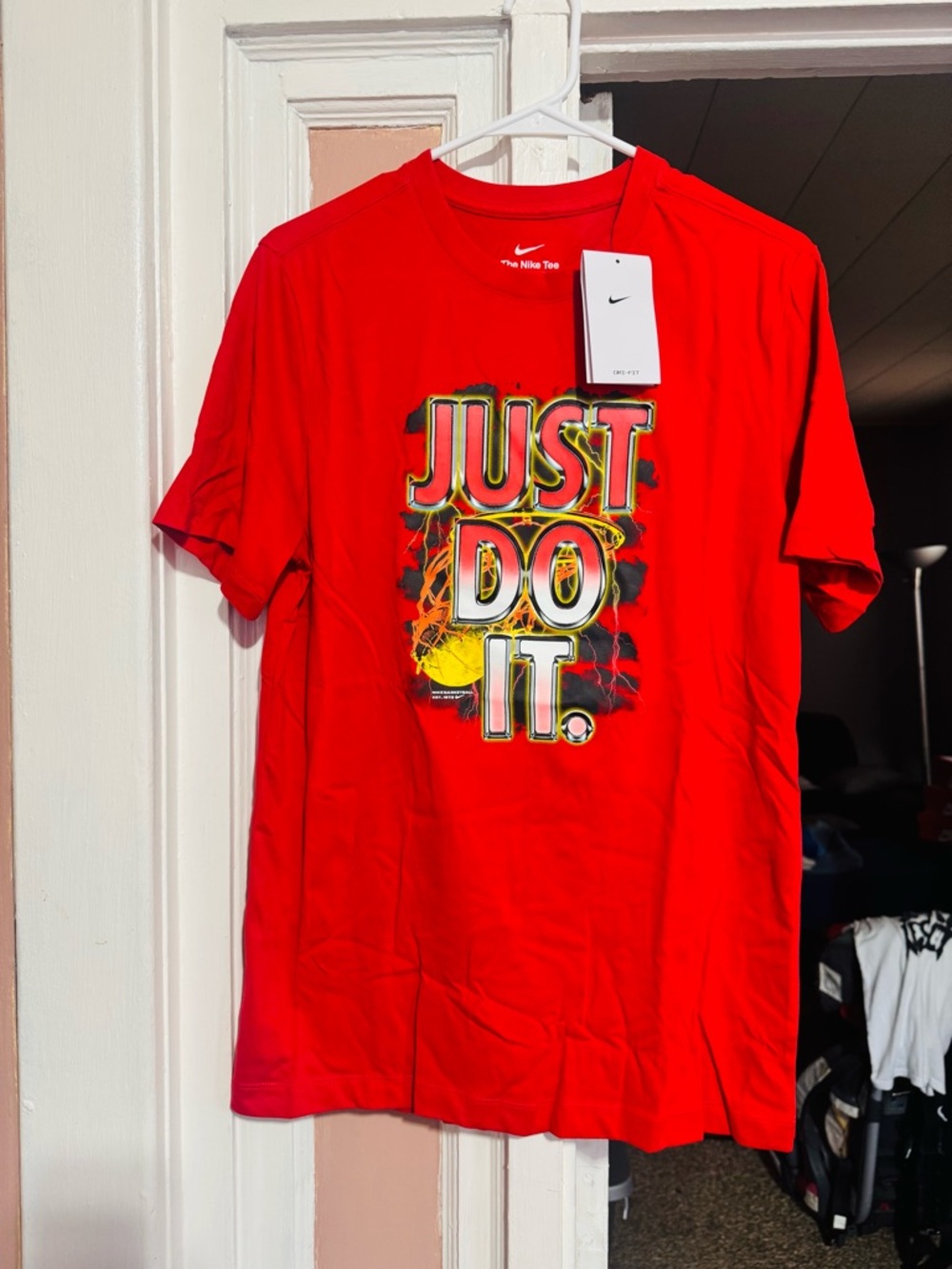 Nike Red Short-Sleeve 'Just Do It.' Graphic Tee